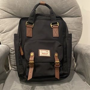 Doughnut Macaroon Backpack -Black